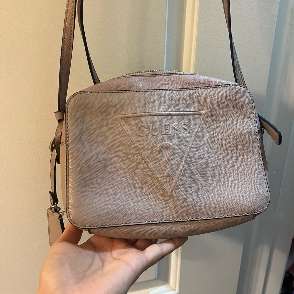Mauve guess crossbody bag
